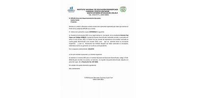 INSTITUTO NACIONAL DE EDUCACIÓN DIVERSIFICADA