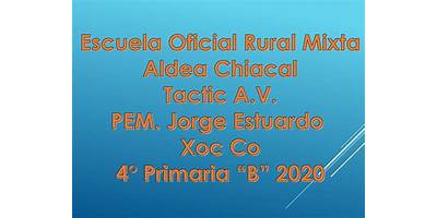 COPB ANEXO A ESCUELA OFICIAL RURAL MIXTA