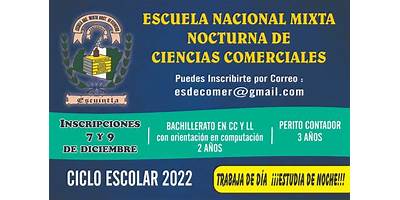 ESCUELA NACIONAL MIXTA NOCTURNA DE CIENCIAS COMERCIALES